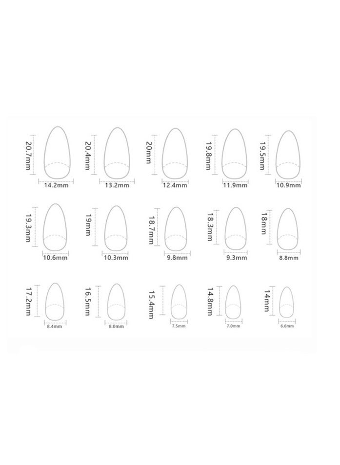 نيل 24 جهاز كمبيوتر شخصى زائفة الأظافر صالون الاكريليك الفرنسية صالون مثل الصحافة على الأظافر قصيرة لا تتلاشى تصميم الغراء سلس للصالونات و DIY على الأظافر الطبيعية حساسة مريحةfor الأظافر الشرق الأوسط فتاة الوردي - Image 5