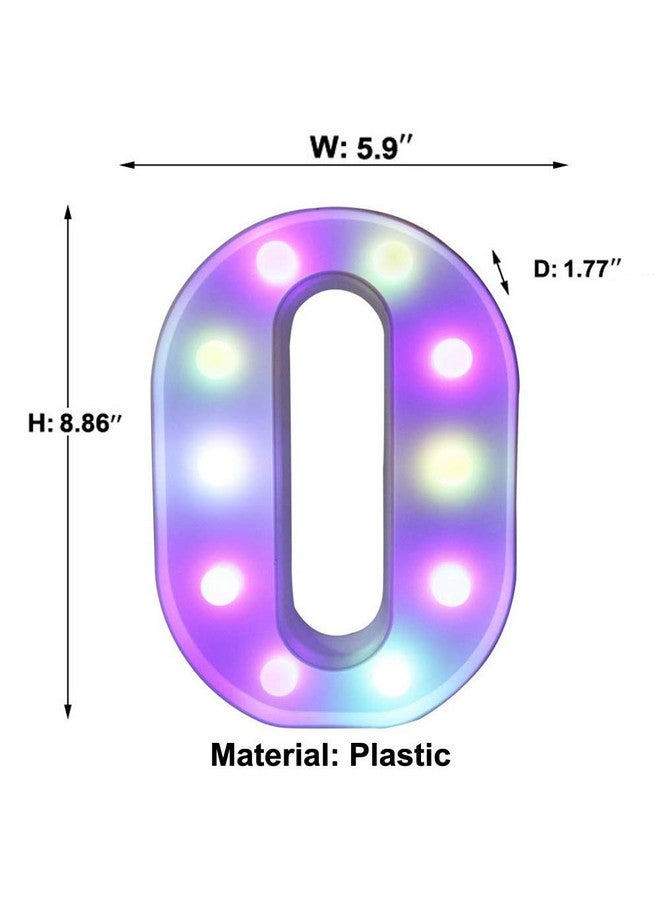 Pooqla Pooqla Colorful LED Marquee Letter Lights with Remote - Light Up Marquee Signs - Party Bar Letters with Lights Decorations for The Home - Multicolor O  - Image 5