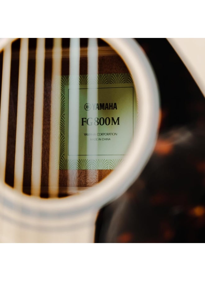 YAMAHA Yamaha FG800M Acoustic Guitar-Natural  - Image 3