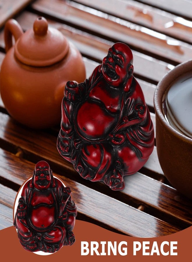 BESPORTBLE Maitreya Buddha Statue Resin Maitreya Buddha Laughing Buddha Ruyi Sitting Buddha Decoration Home Desk Ornament 1pc (2 Inches) - Image 3
