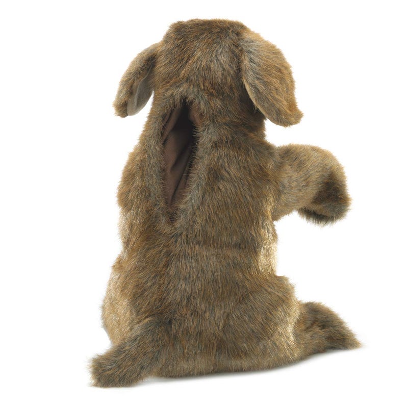 Folkmanis Sitting Dog Hand Puppet, Brown - Image 2