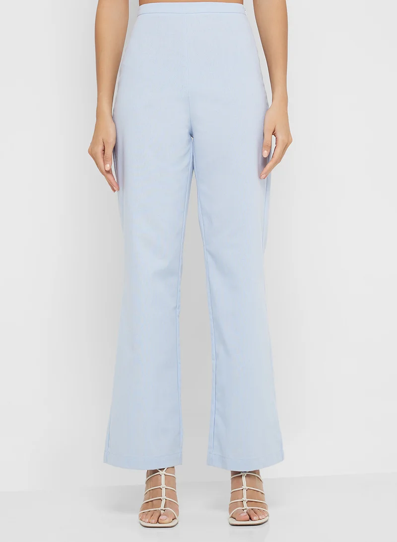 Ginger Halter Neck Vest Top & Straight Fit Pant Set