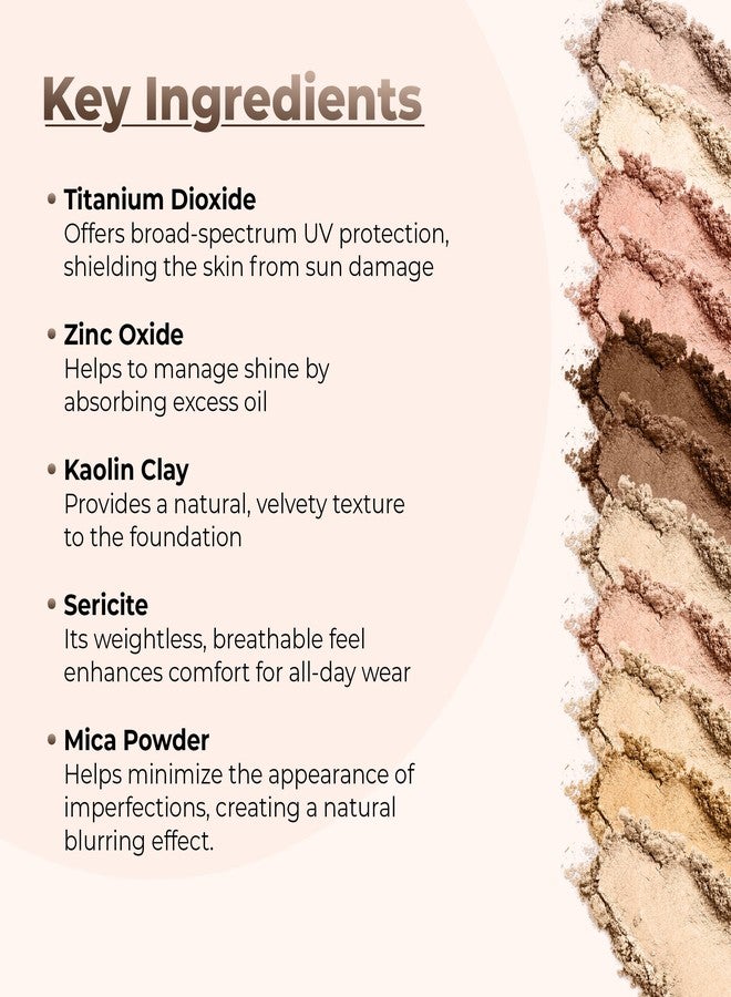 Sweet Face Minerals 4pc Full Size Kit (Light) Mineral Makeup Matte Translucent Loose Foundation + Kabuki Brush + Concealer + Finishing Setting Powder + Bare Face Full Coverage SPF 30 All Skin Types Waterproof - Image 4