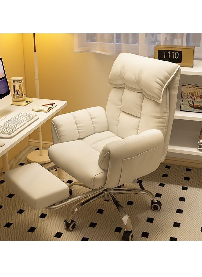Hihonor Computer Chair, Home Ergonomic Gaming Gaming Chair Seat, Lazy Computer Sofa Chair, Bedroom Reclinable Leisure Back Chair (Pink)  - Image 2