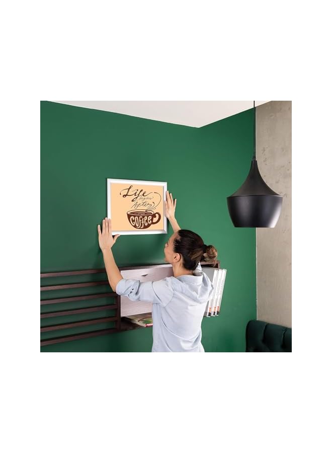 The Bros إطار سناب A4 فضي - إطار ألومنيوم للمستندات، عرض على الحائط وتعليق الصور - حامل ملصقات مع مشابك فتح أمامية مريحة، 1 قطعة - Image 5