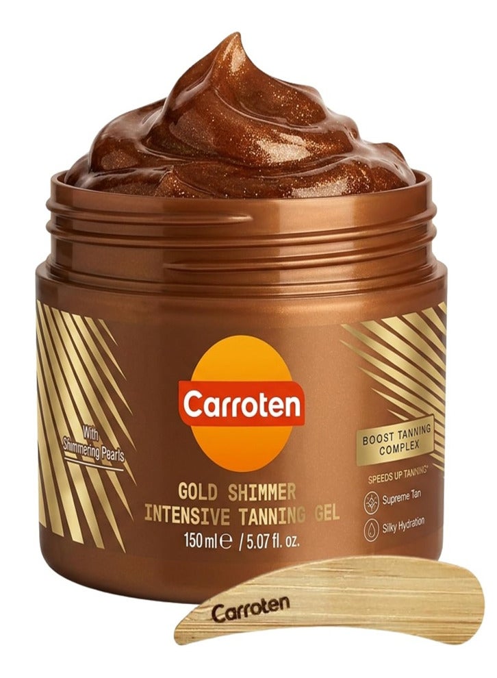 Carroten Gold Shimmer Intensive Tanning Gel 150ml‏ - Image 2