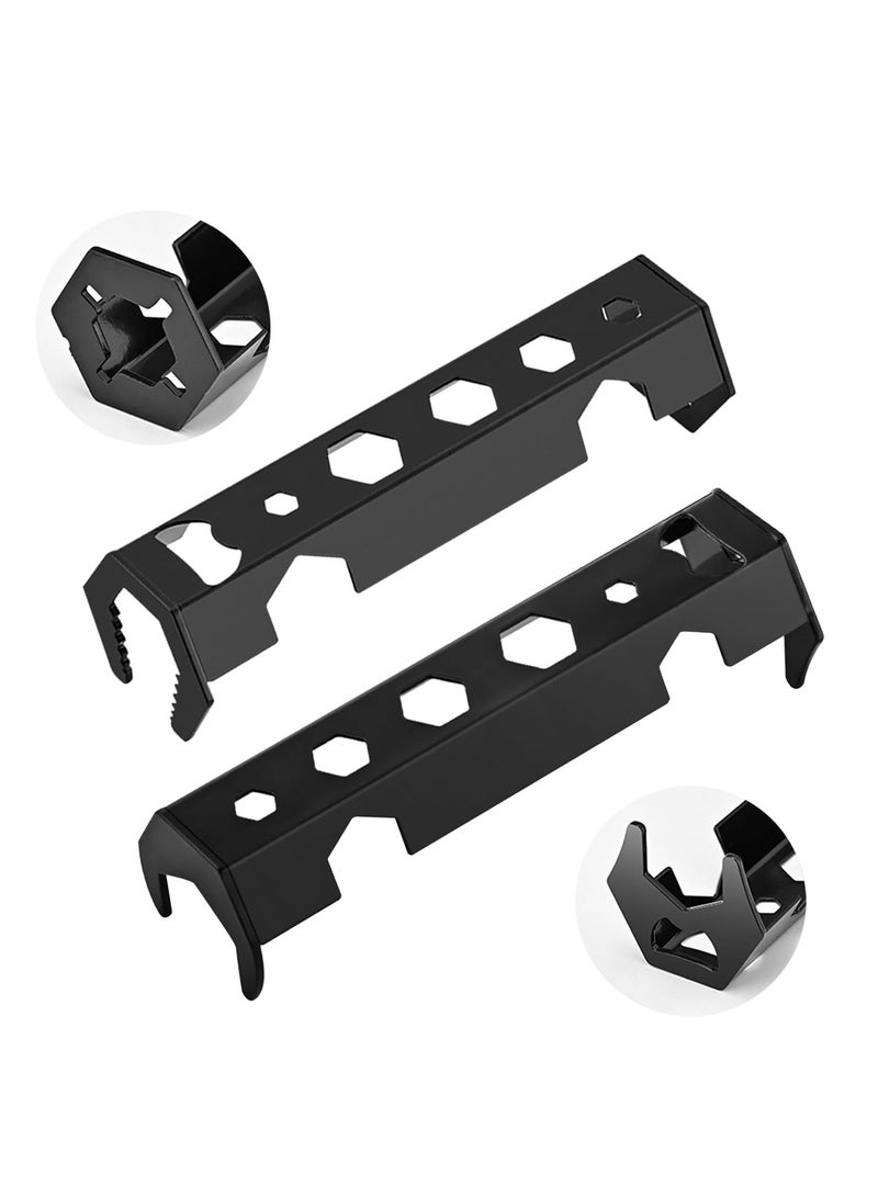 Excefore 2 Pcs Multifunctional Basin Wrench, Faucet Wrench, 14 Sizes Sink Wrench Set, Faucet Plumbing Pipe Tools, Universal Under Sink Plumbers Wrench for Tight Spaces, Wrench Repair Tools for Men - Image 1