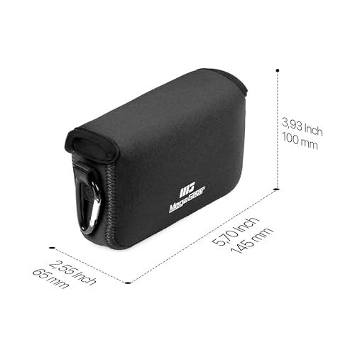 MegaGear Neoprene Camera Case for Fujifilm X100VI Stylish and Protective Digital Photography Bag Black - Image 3