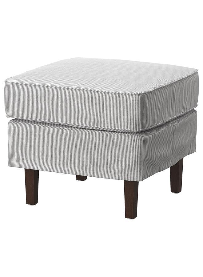 زبون مسند قدم، كلوفستا، رمادي/أبيض - Image 1