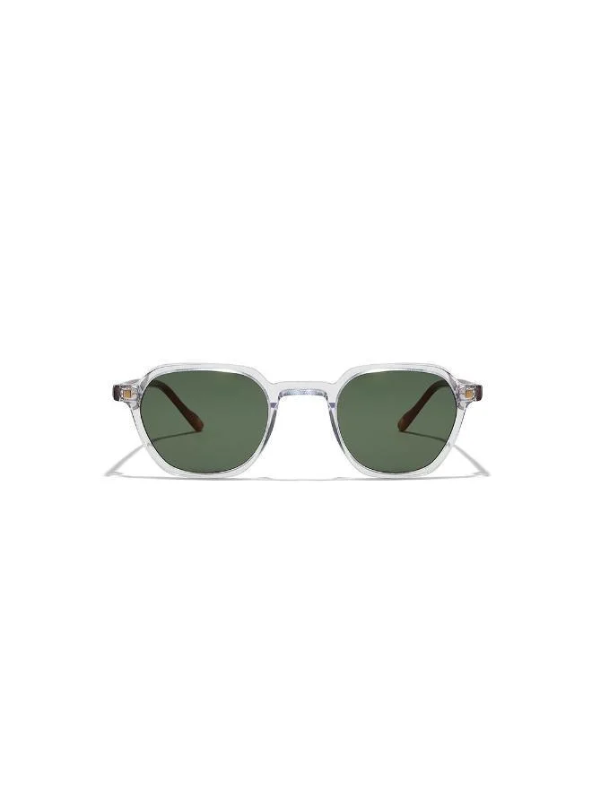 30Sundays River,Women Sunglasses, Geometric Sunglasses, UV Protection: UV400 (Transparent,Green)