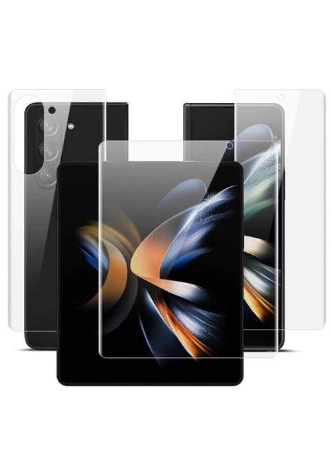 Screen Protector Film Compatible with Samsung Galaxy Z Fold 6,Edge to Edge (Full Coverage) Self Healing Unbreakable Membrane HD Anti-Scratch Hydrogel Film - Clear [Not Tempered Glass] (Z Fold 6)