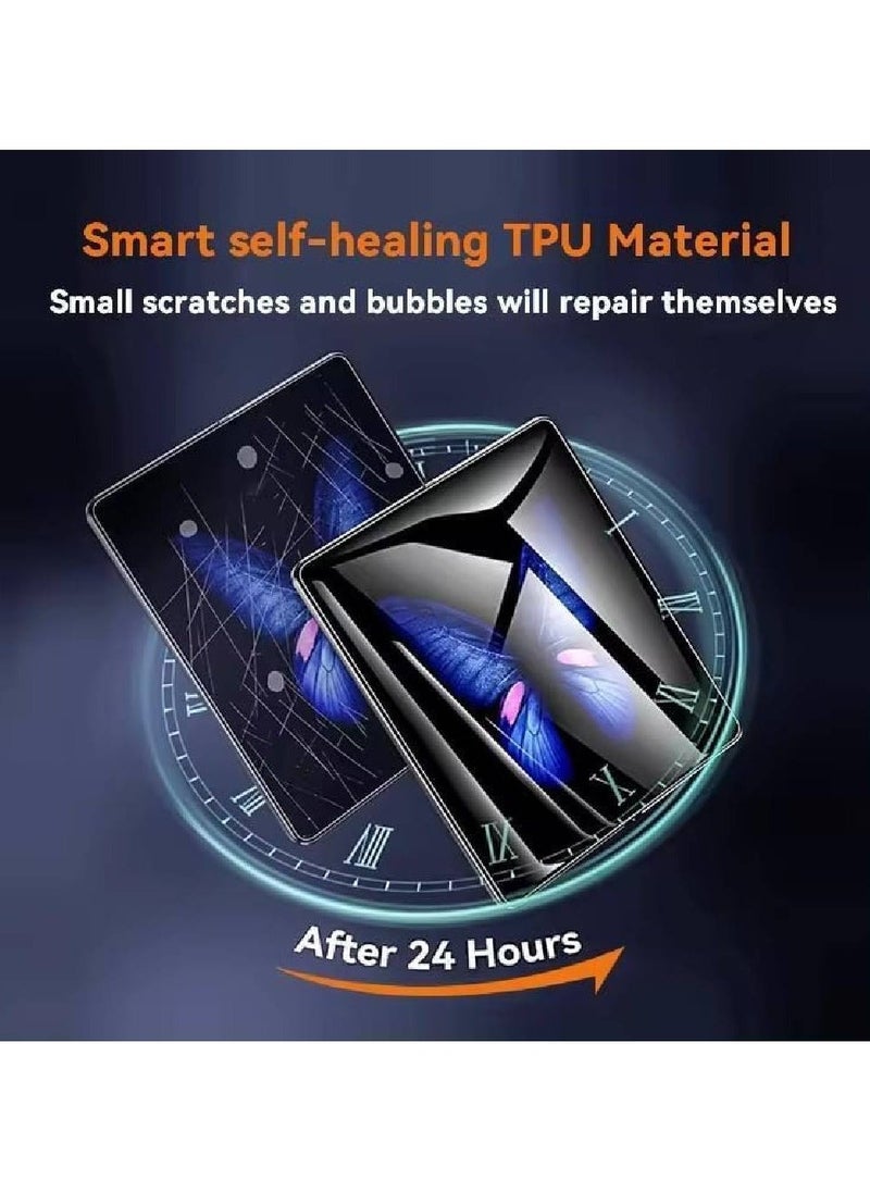 Screen Protector Film Compatible with Samsung Galaxy Z Fold 6,Edge to Edge (Full Coverage) Self Healing Unbreakable Membrane HD Anti-Scratch Hydrogel Film - Clear [Not Tempered Glass] (Z Fold 6)