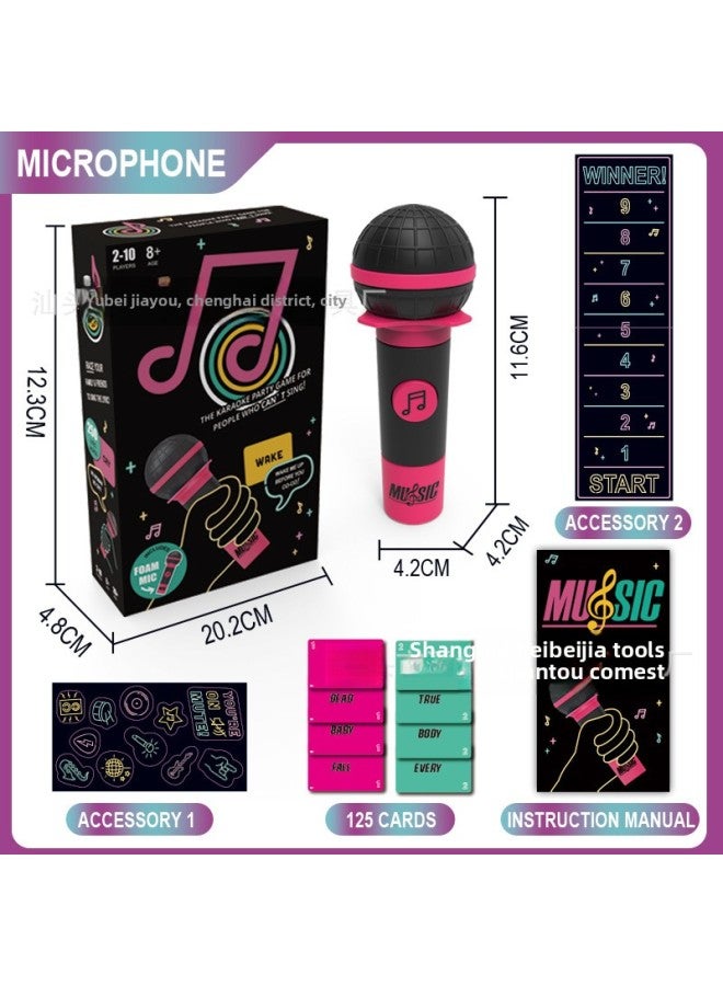 لعبة Wheat Grab The Mic Family Karaoke Game Karaoke Board Game - اللون: Bad Singer [صندوق الألوان]--9902 - Image 1