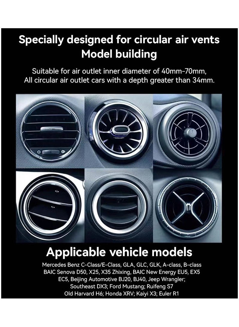 Yesido C240 Benz Compatible 360Â° Rotating Air Vent Phone Holder Anti Slip Design - Image 2