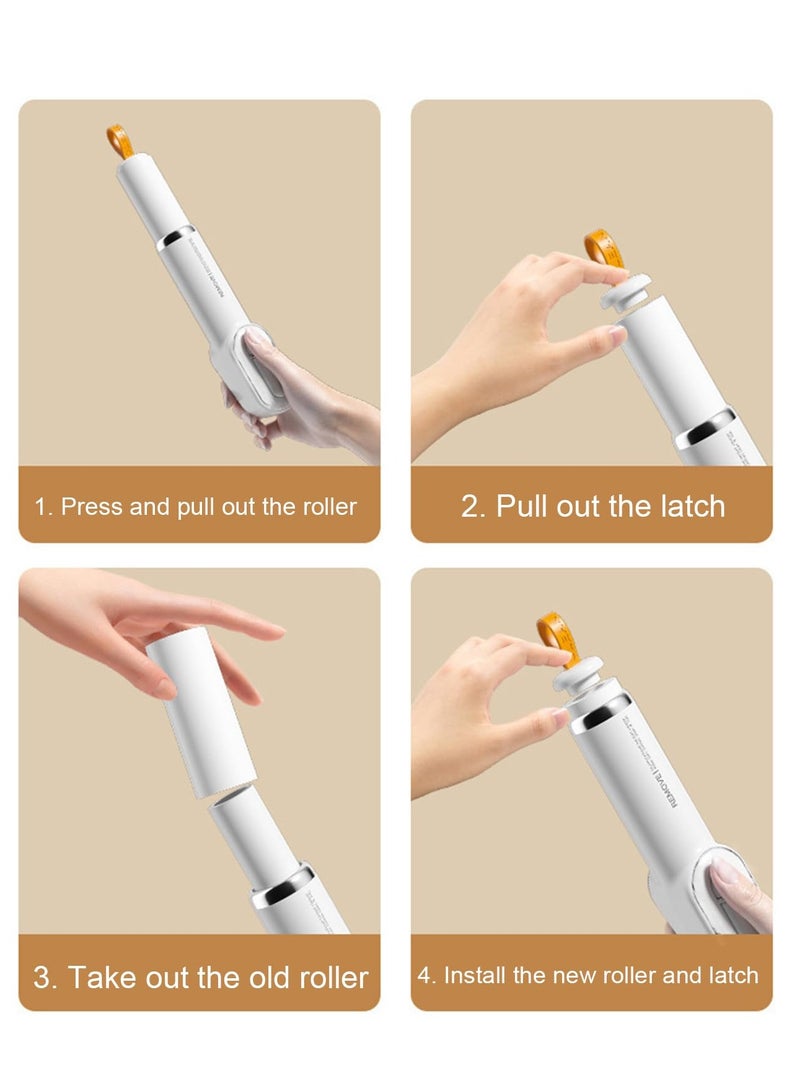 KASTWAVE 2-in-1 Portable Lint and Pet Hair Removal Roller with 3 Replacement Rolls - Reusable Sticky ABS Cleaner for Clothes and Laundry - Image 4