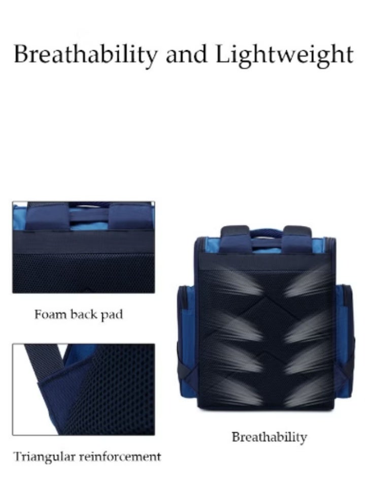 DUNISO Astronaut - Printed Kids' Schoolbag | Luminous Strip + Anti - Slip Chest Buckle, Practical & Fun - Image 4