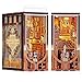 CCCDF DIY Book Nook Kit DIY Miniature Dollhouse Booknook Kit 3D Wooden Puzzle Bookend Bookshelf Insert with LED Light for Teens and Adults Roaring Twenties Speakeasy - Image 2