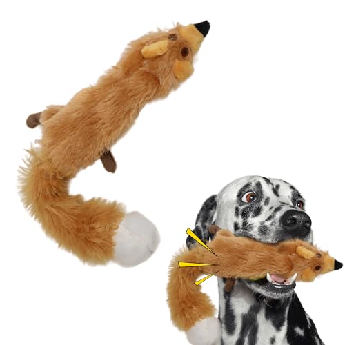 SPOT Skinneeez Fox 23-Inch Stuffing-Free Plush Dog Toy – Realistic Design with 2 Squeakers – Durable, Soft Polyester for Medium & Large Dogs – Tug, Fetch & Shake Play – for Moderate Chewers - Image 1