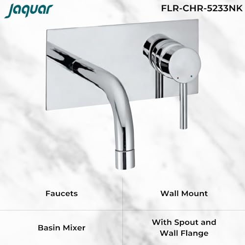 JAQUAR Florentine Series Wall Mounted HOT and Cold Basin Mixer/TAP (Chrome) | Right Hand Side Lever, Brass Body Water Tap/Faucet/Cock for Bathroom/Kitchen Wash Basin | FLR-CHR-5233NK - Image 2
