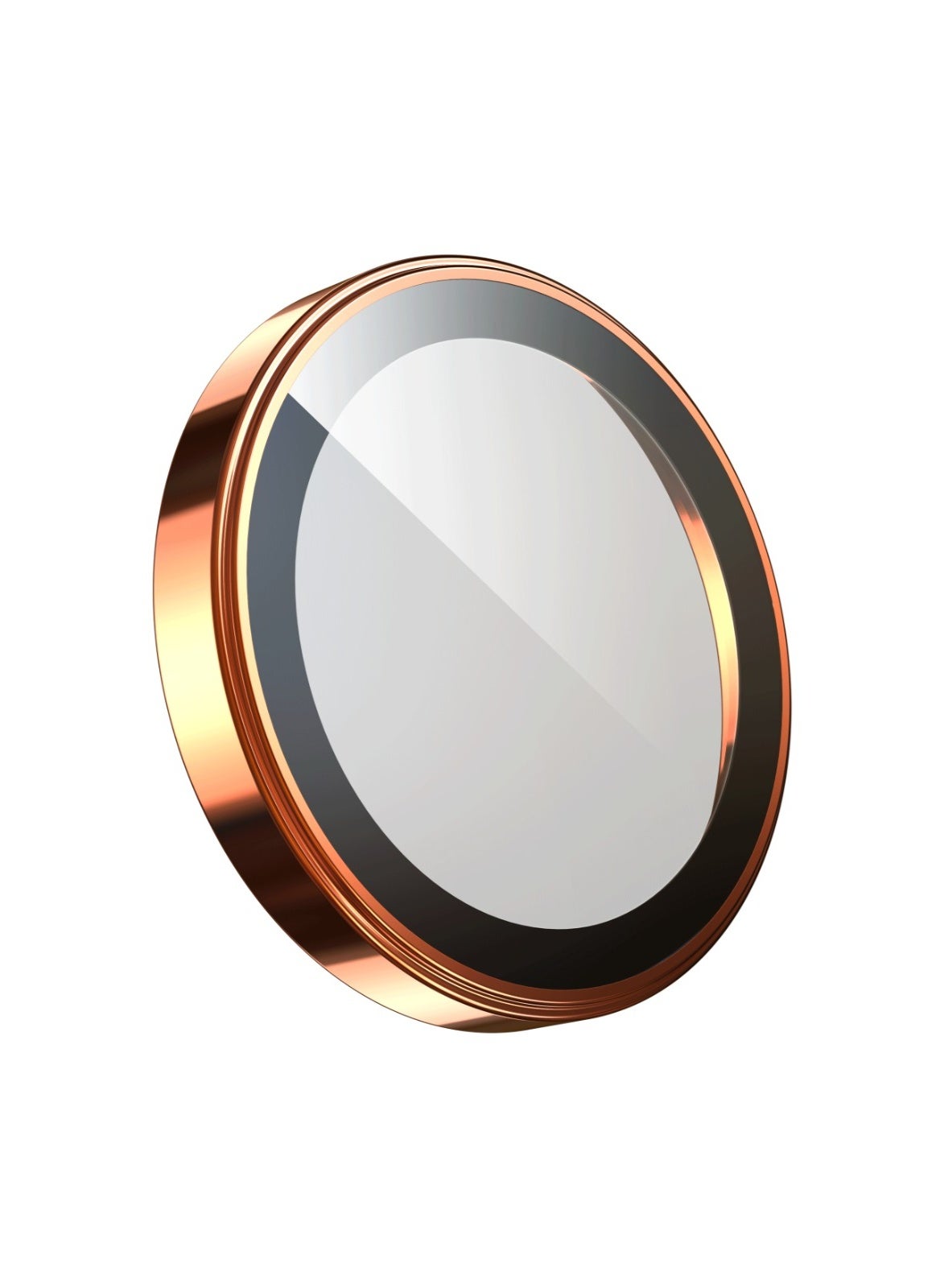 iPhone 17 Pro Camera Lens with Multi-Layer Protection / Aluminum Alloy Edge / High Transparency / Dustproof - Orange Titanium