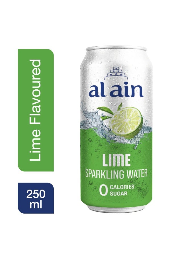 Al Ain Sparkling Water Lime 6x250ml Can