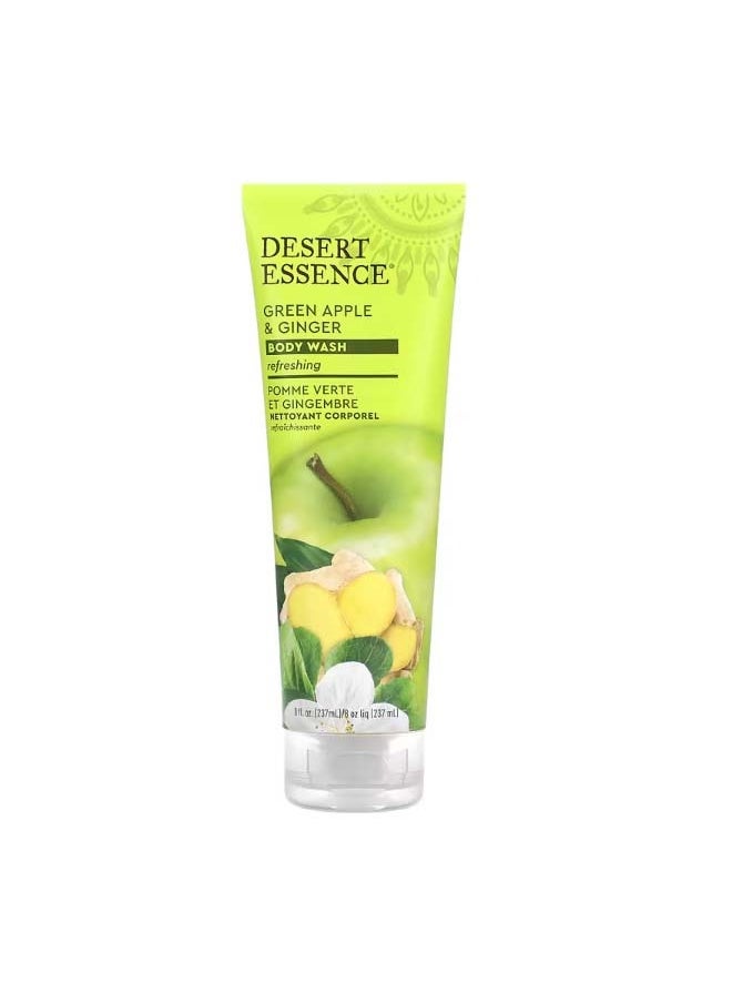 DESERT ESSENCE Body Wash Green Apple and Ginger 8 fl oz 237 ml  - Image 1