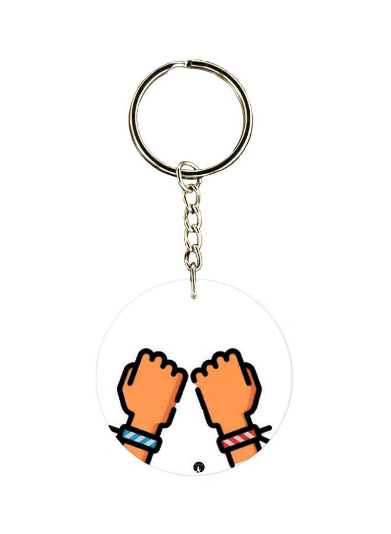 RKN Hand Printed Keychain