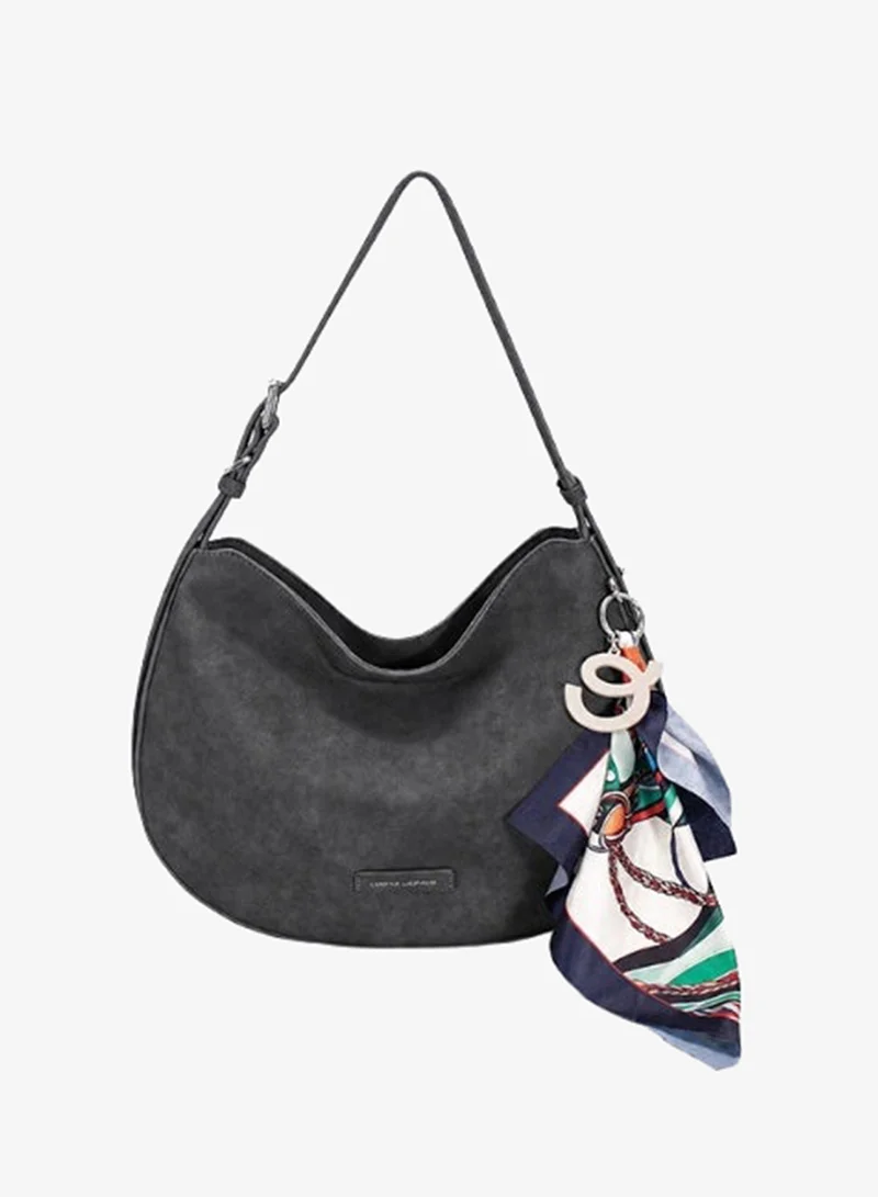 David Jones Slouchy faux leather shoulder bag model CM7792-1| Hobo design work and office, everyday, meetings and casual style bag for women| multi pocket hand and shoulder bag for all seasons