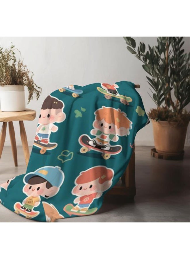 general Baby and children's cartoon flannel thin blanket (warm and comfortable, suitable for sleep, game use) 70cm*100cm - Image 5