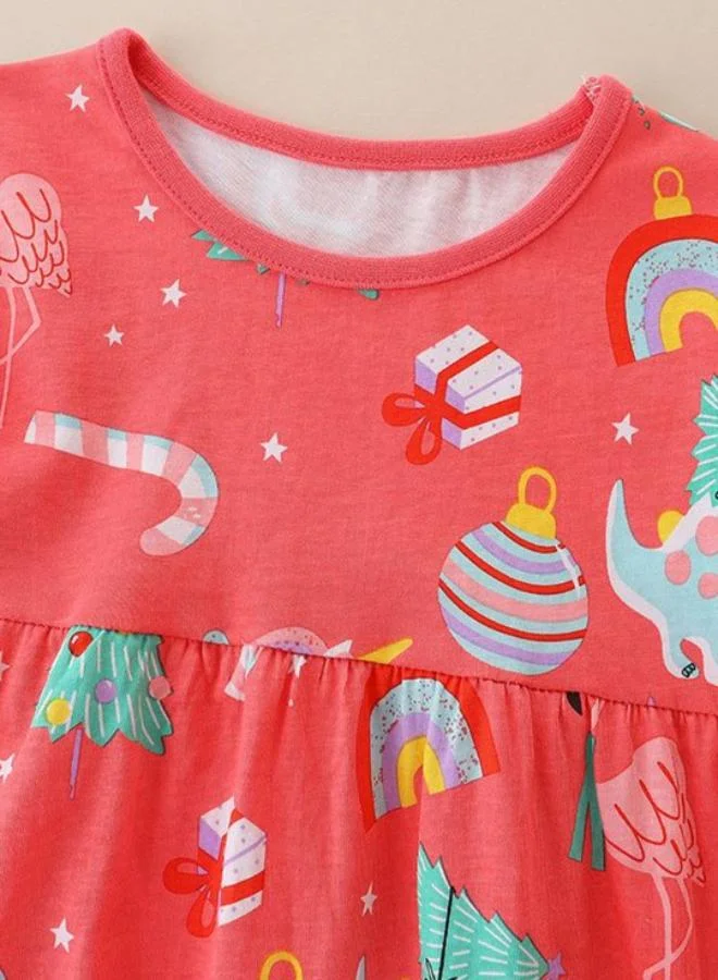 YUNIQEE Holiday Print Dress
