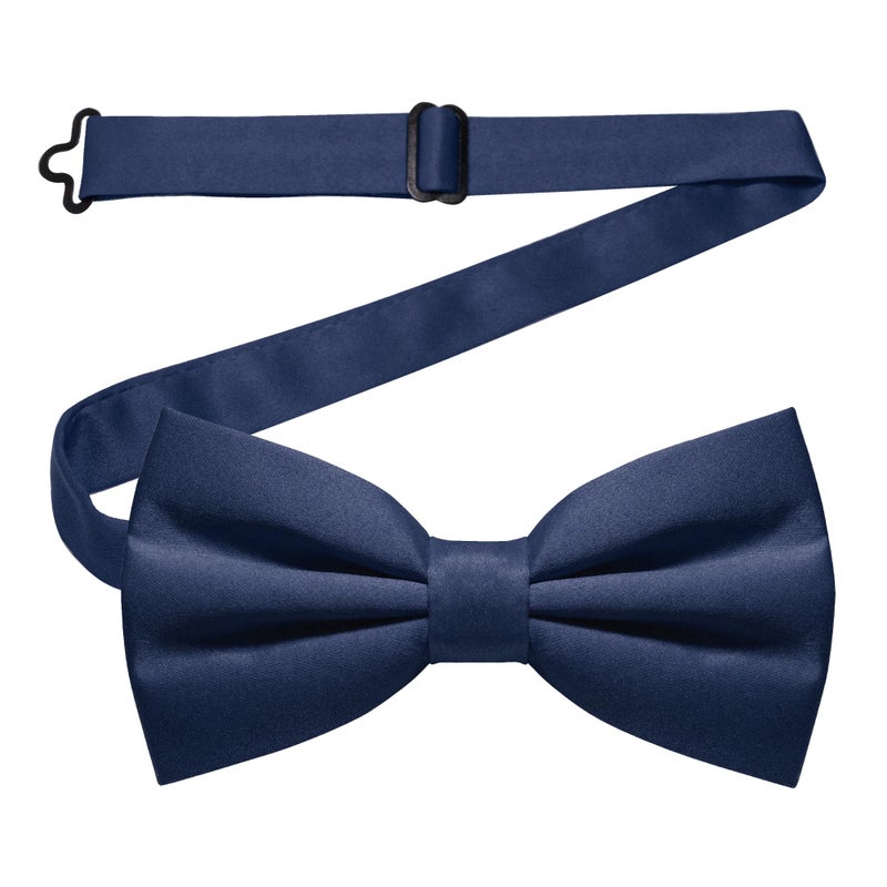 JEMYGINS Navy Blue Pre-tied Bow Tie Adjustable Bowtie for Men(14) - Image 1