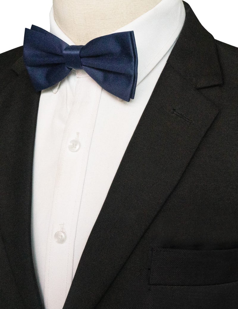 JEMYGINS Navy Blue Pre-tied Bow Tie Adjustable Bowtie for Men(14) - Image 2