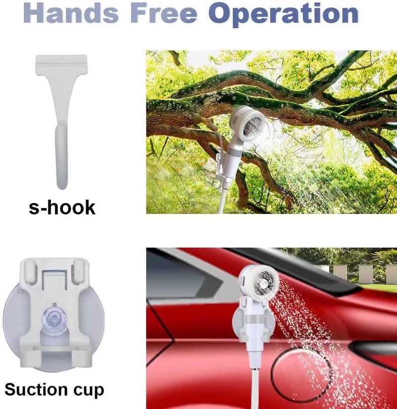 Le Bomlu Portable Camping Shower Pump - Rechargeable Outdoor Shower Head Sprayer - Image 2