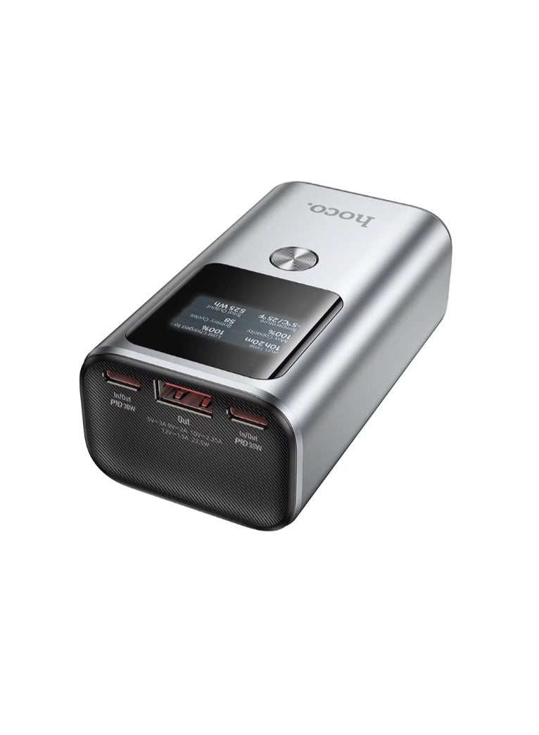 Hoco Digital Display Power Bank, Aluminum Alloy, Fast Charging, Portable Extra Battery, Q17A, 10000Ah, PD30W, iPhone 15, 14, 13 - Image 2