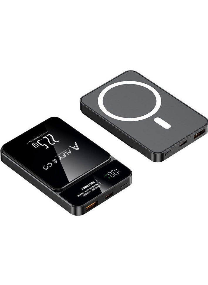 بنك طاقة Magsafe 10000 مللي أمبير في الساعة  20 وات، شاحن محمول لاسلكي مع منفذ Mag Safe iPhone 15 Pro Max/iPhone 15 Plus/14/13/12 Series، أسود - pzsku/Z23B6AD2D2A91E5B52ED6Z/45/_/1734817869/700bb45a-8932-4fd8-9f79-2fc2d1e48ddf