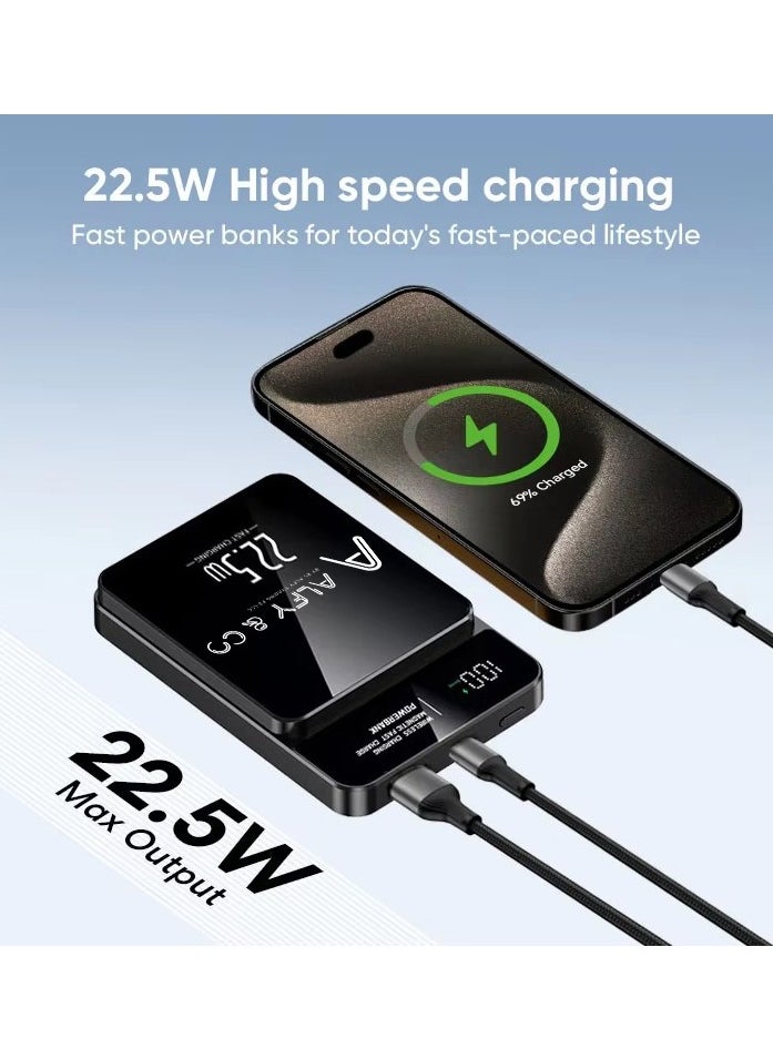بنك طاقة Magsafe 10000 مللي أمبير في الساعة  20 وات، شاحن محمول لاسلكي مع منفذ Mag Safe iPhone 15 Pro Max/iPhone 15 Plus/14/13/12 Series، أسود - pzsku/Z23B6AD2D2A91E5B52ED6Z/45/_/1734817871/a36fb59c-994a-445f-bda2-484c0a0f4c26
