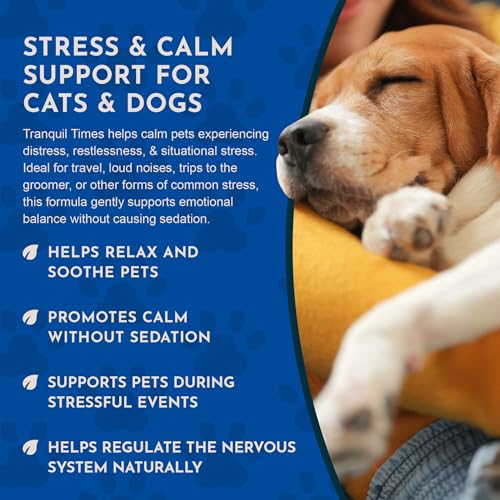 Animal Essentials Tranquility Blend - Valerian Root for Dogs & Cats, Organic Calming Drops for Dogs & Cats, Natural Pet Care Supplement to Relax & Sleep, Herbal Calm Support - 1 Fl Oz - Image 5