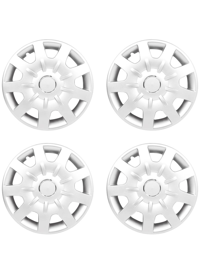 Pistol Car Wheel Cover Silver Color 14 inch - High-Quality Pistol Wheel Cup Universal Fit Set of 4PC WJ-5064-A-14 - Image 2