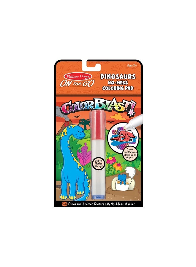 Melissa & Doug On the Go ColorBlast Dinosaurs No-Mess Coloring Pad