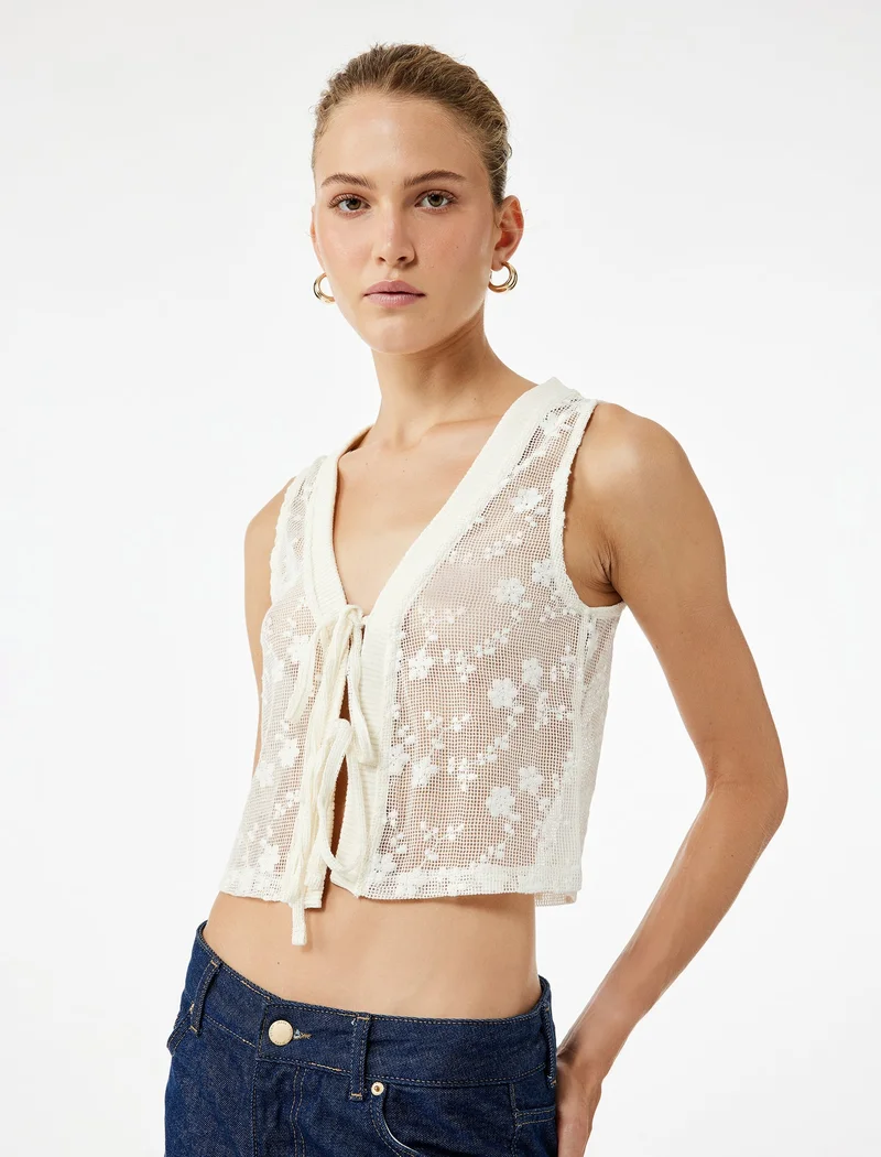 كوتون Crochet Vest