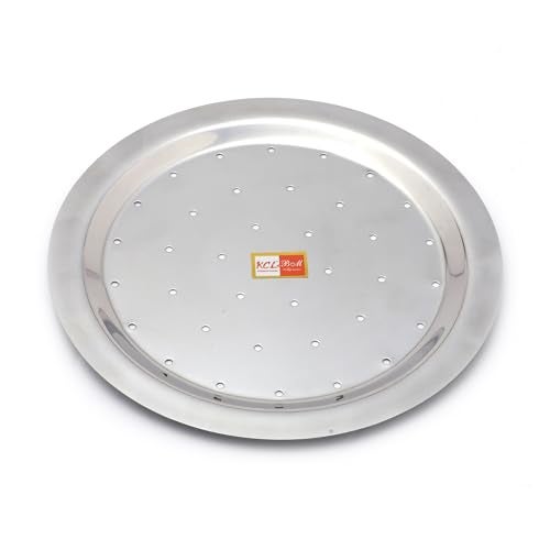 KCL Stainless Steel Strainer Ciba Lid with Holes | Multipurpose Cover for Cooking, Boiling & Draining | Durable, Rust-Proof & Mirror Finish Kitchen Lid - Image 4