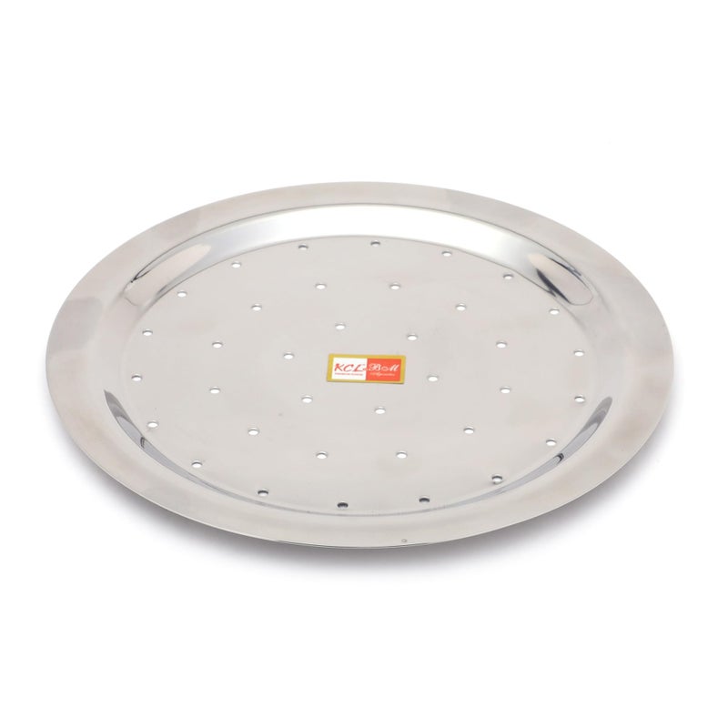 KCL Stainless Steel Strainer Ciba Lid with Holes | Multipurpose Cover for Cooking, Boiling & Draining | Durable, Rust-Proof & Mirror Finish Kitchen Lid - Image 5
