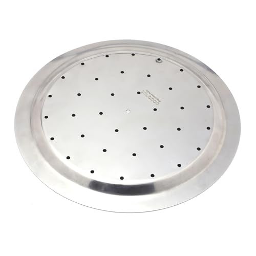 KCL Stainless Steel Strainer Ciba Lid with Holes | Multipurpose Cover for Cooking, Boiling & Draining | Durable, Rust-Proof & Mirror Finish Kitchen Lid - Image 3