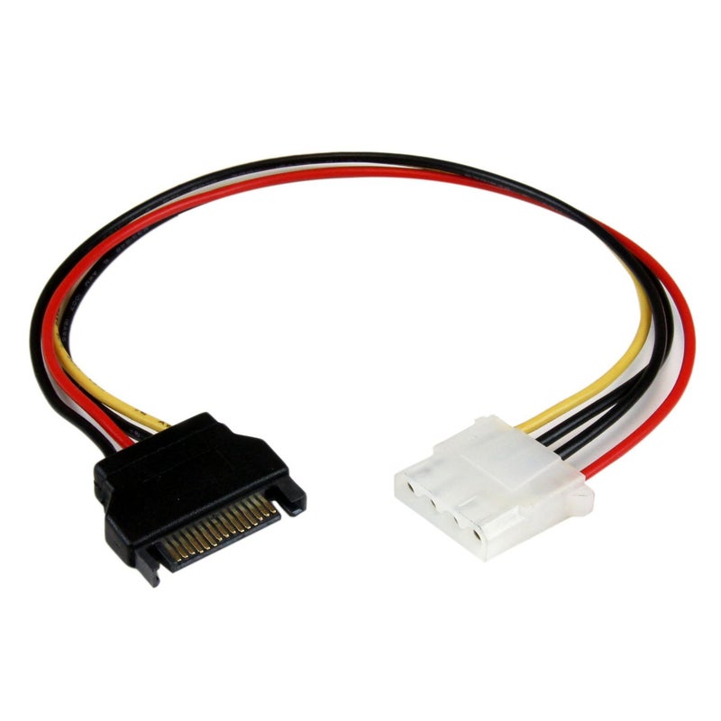 StarTech.com 12in SATA to LP4 Power Cable Adapter F/M - SATA to LP4 Power Adapter - SATA Female to LP4 Male Power Cable - 12 inch (LP4SATAFM12) - Image 4