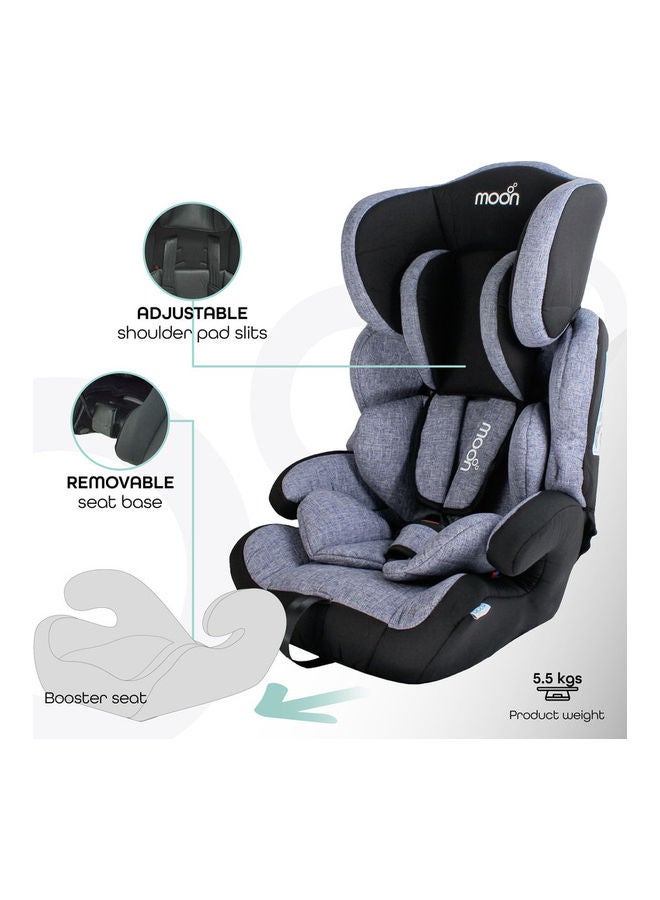 Moon Tolo Car Seat – Group 1/2/3 Adjustable Baby Travel Gear for 9M–11Y, Headrest Support, Comfort Car Accessory for Long Drives – Violet Black - Image 4