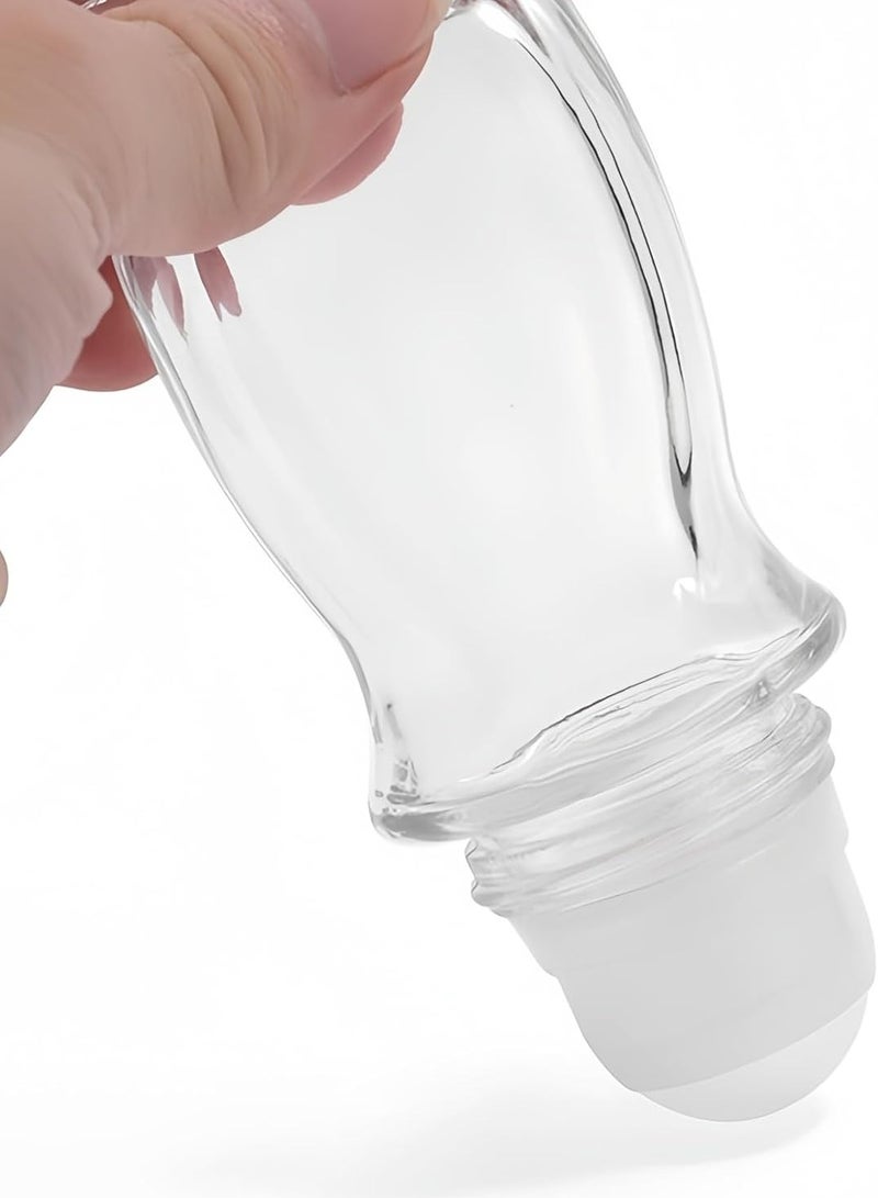 Oasisgalore 2Pcs Roller Ball Deodorant Container, Roll on Bottles, Empty Perfume Bottles Glass Roller Bottles for Essential Oils (30+50Ml) - Image 3