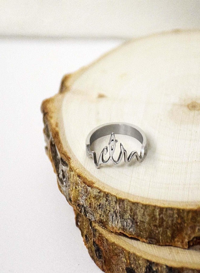 Ringmasters Cursive CTR LDS CTR Ring Choose the Right Faith Ring | Keepsake LDS Jewelry - Image 2