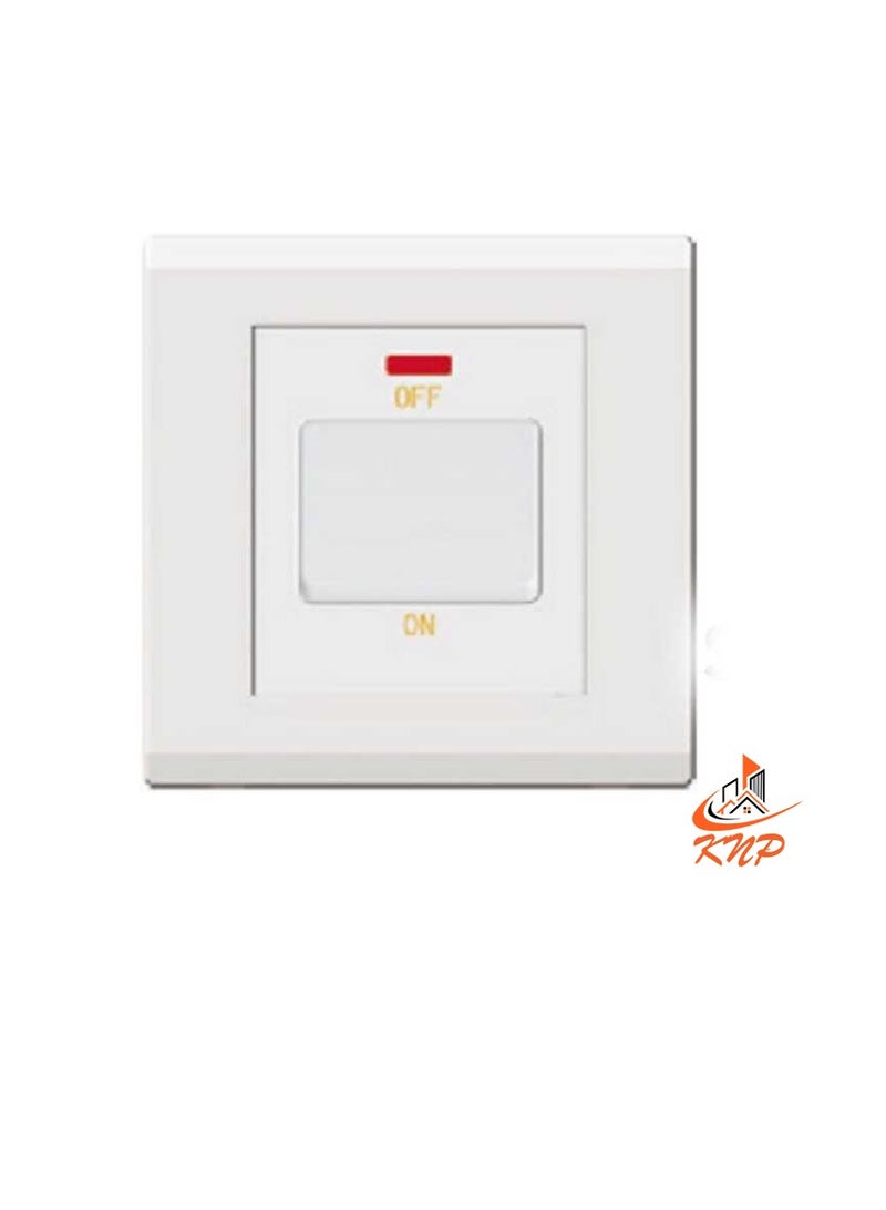 KNP 20A DP Switch - White - Image 1