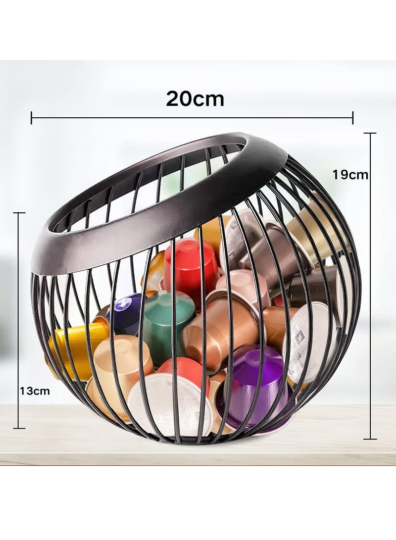 LIMOS Large Capacity Coffee Pod Holder – Round Coffee Capsule Organizer Stand for K-Cup, Espresso, and Other Pods – Creative Kitchen Storage Solution for Home or Office  - Image 3