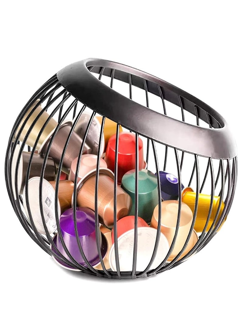 LIMOS Large Capacity Coffee Pod Holder – Round Coffee Capsule Organizer Stand for K-Cup, Espresso, and Other Pods – Creative Kitchen Storage Solution for Home or Office  - Image 1